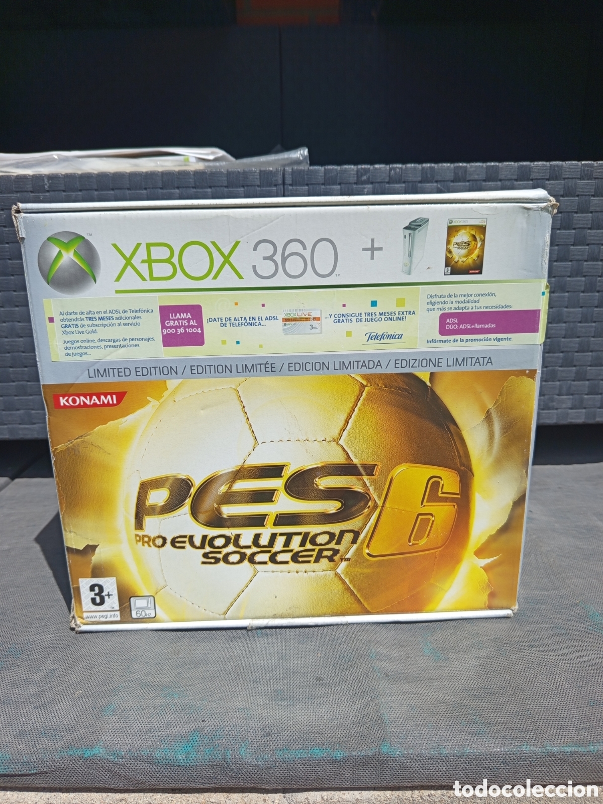Videojuegos y Consolas: Caja Xbox360 edici&oacute;n pro Evolution soccer 6