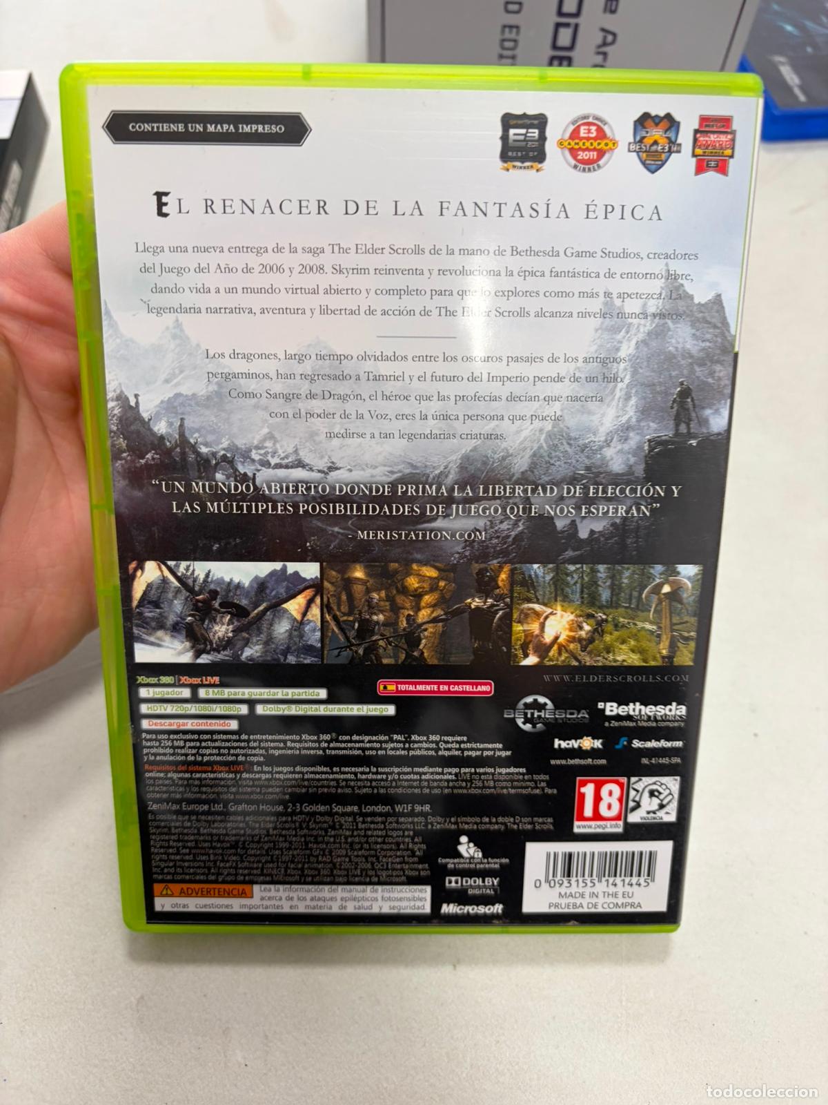 Videojuegos y consolas: The elder scrolls Skyrim - Xbox 360 Microsoft - PAL ESP - Foto 3