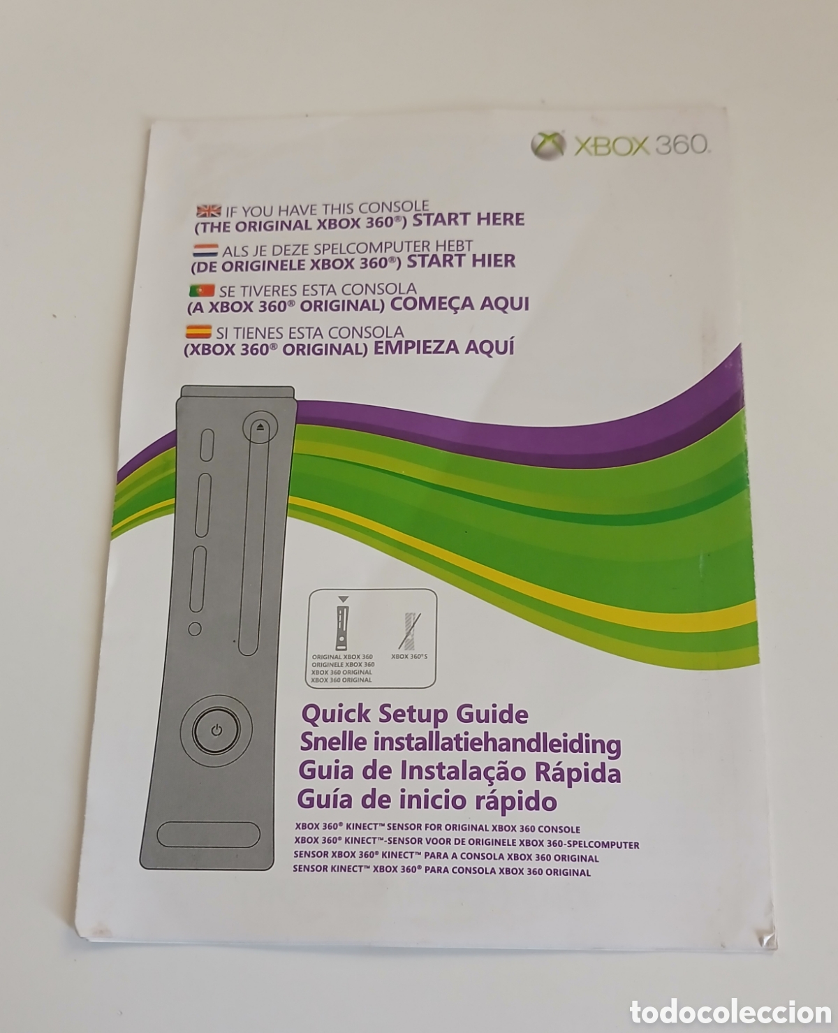 Videojuegos y Consolas: Gu&iacute;a de inicio r&aacute;pido Sensor Kinect - Xbox 360 Original (Multiling&uuml;e)