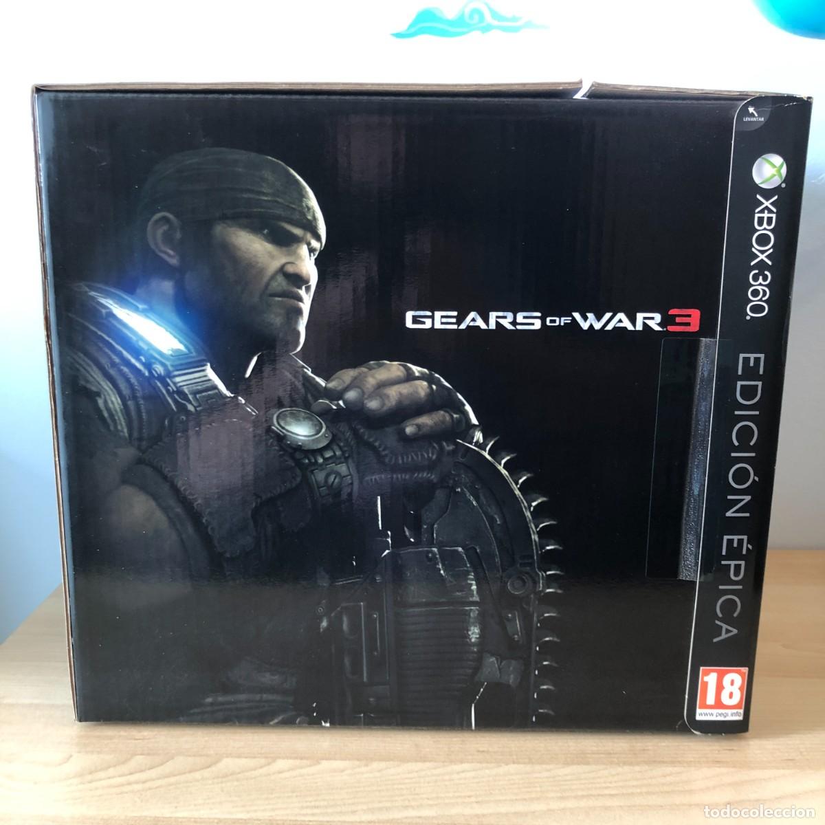 Videojuegos y Consolas: Gears of War 3 Edicion Epica Xbox 360 PAL Espa&ntilde;a Precintado Original Epic Games