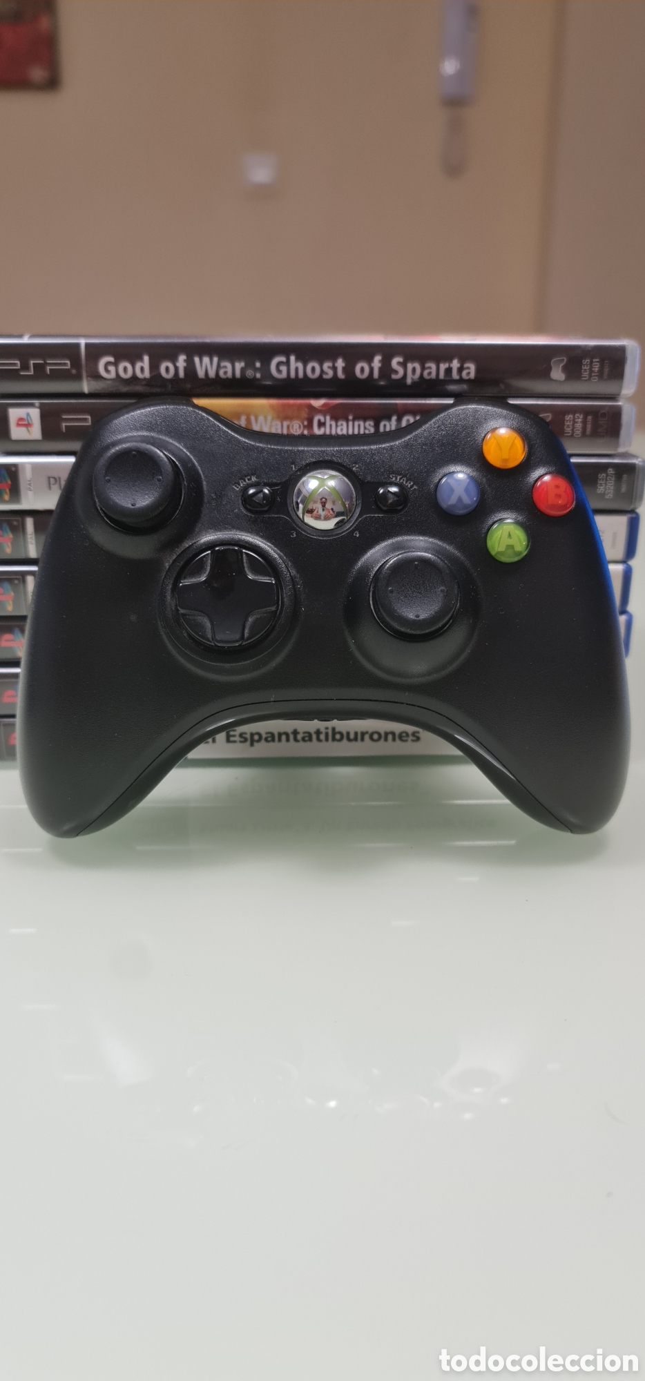 Videojuegos y Consolas: Mando Xbox 360 Negro + Bater&iacute;a