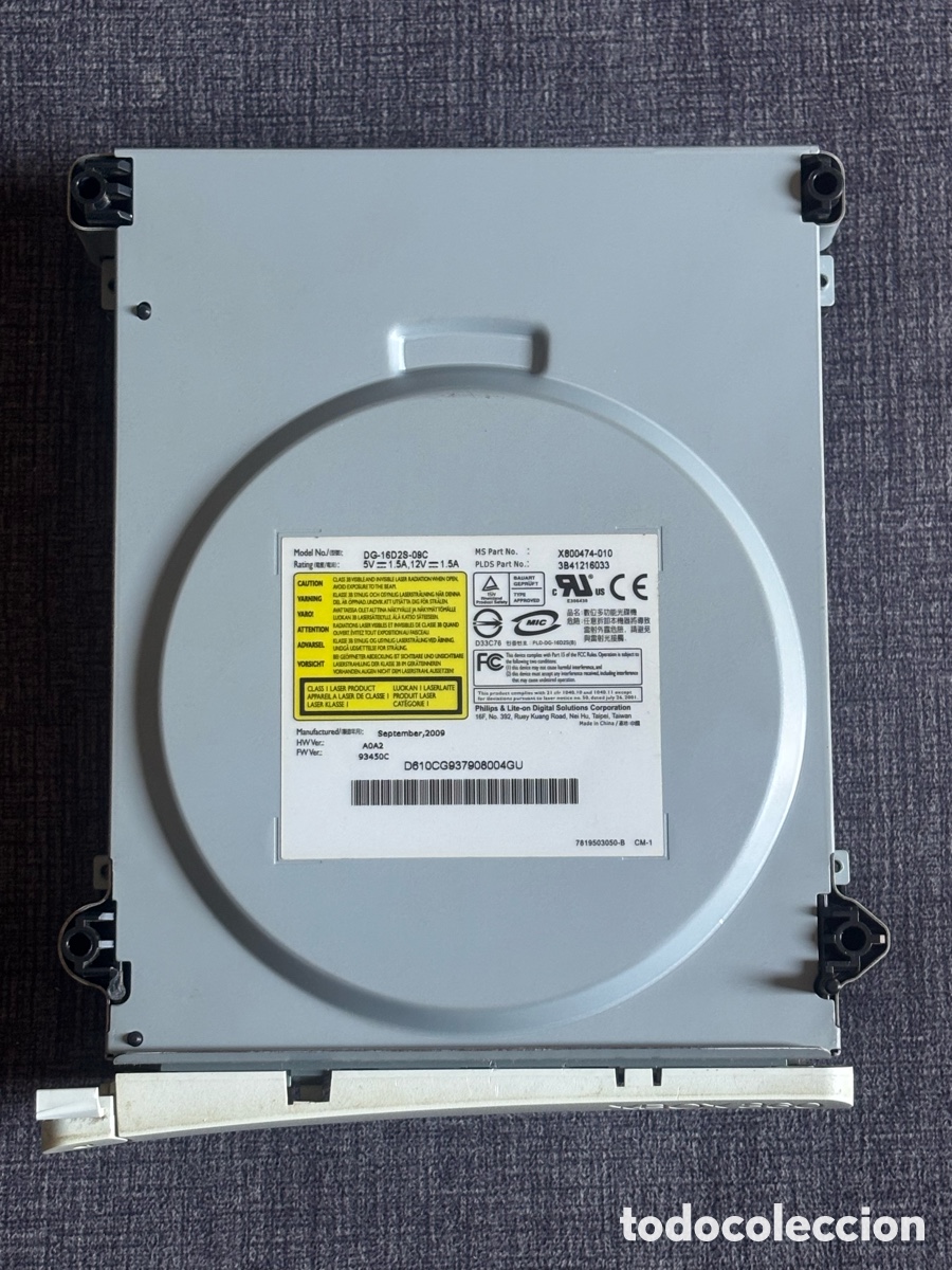 Videojuegos y Consolas: Lector Xbox 360 Fat Lite-On DG-16D2S-09C | Firmware 93450C | Septiembre 2009