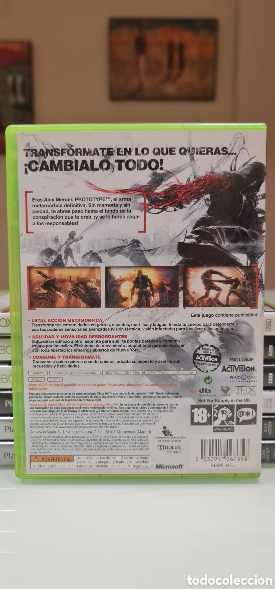Videojuegos y consolas: Prototype Xbox 360 PAL Espa&ntilde;a - Foto 3