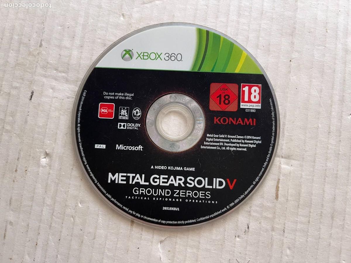 Videojuegos y Consolas: METAL GEAR SOLID V GROUND ZEROES XBOX 360 X360 KREATEN