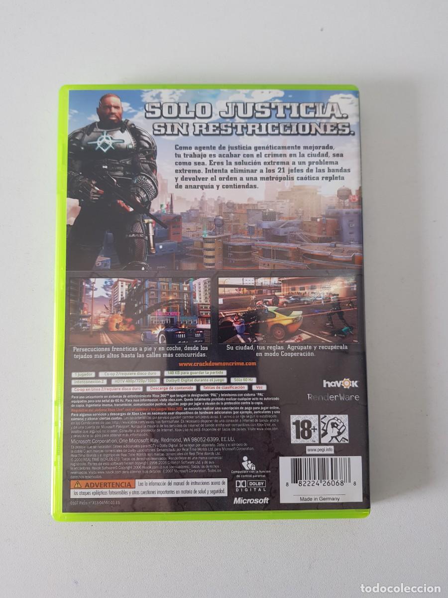 Videojuegos y consolas: Crackdown Xbox 360 Pal Espa&ntilde;a Completo Original Microsoft Game Studios - Foto 2