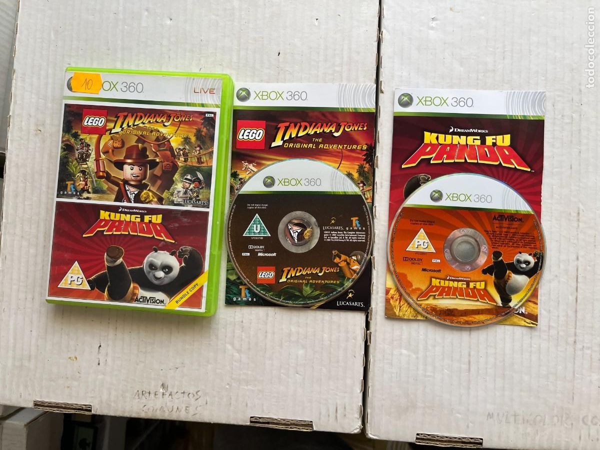 Videojuegos y consolas: LEGO INDIANA JONES KUNG FU PANDA - XBOX 360 X360 KREATEN