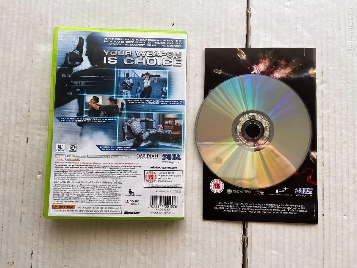 Videojuegos y consolas: ALPHA PROTOCOL - XBOX 360 X360 KREATEN - Foto 2