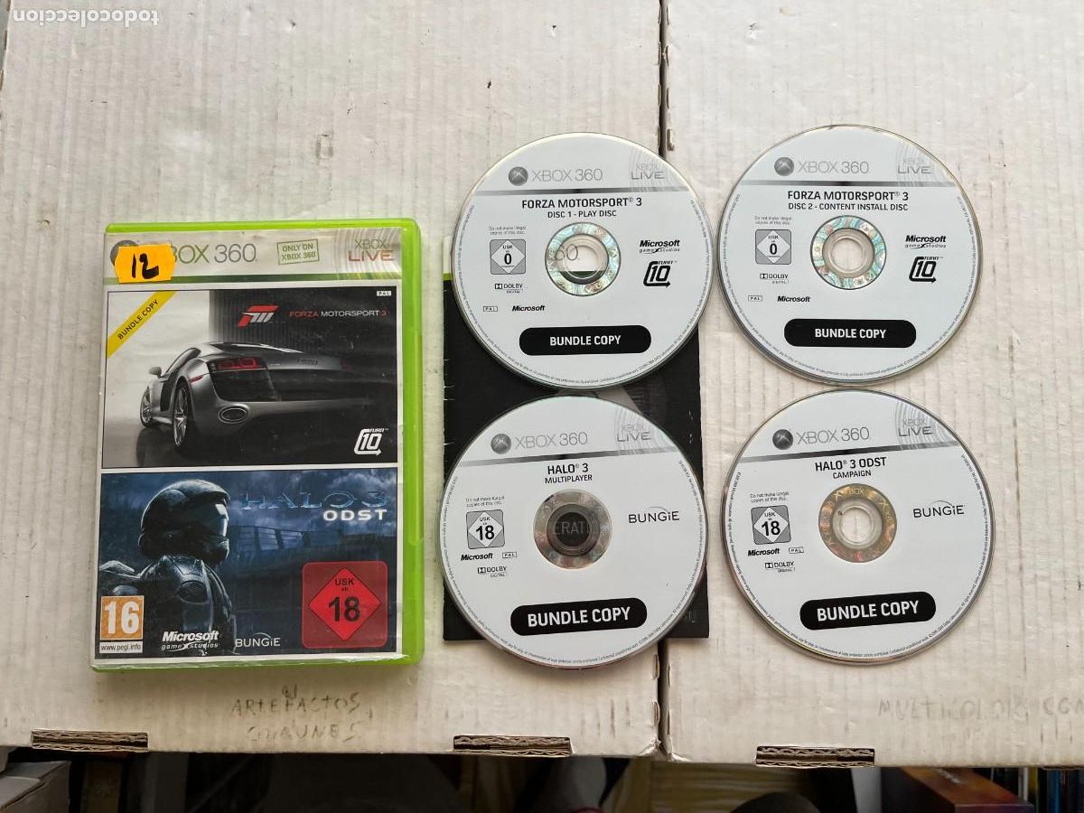 Videojuegos y consolas: FORZA MOTORSPORT 3 Y HALO 3 ODST 4 DISCOS - XBOX 360 X360 KREATEN