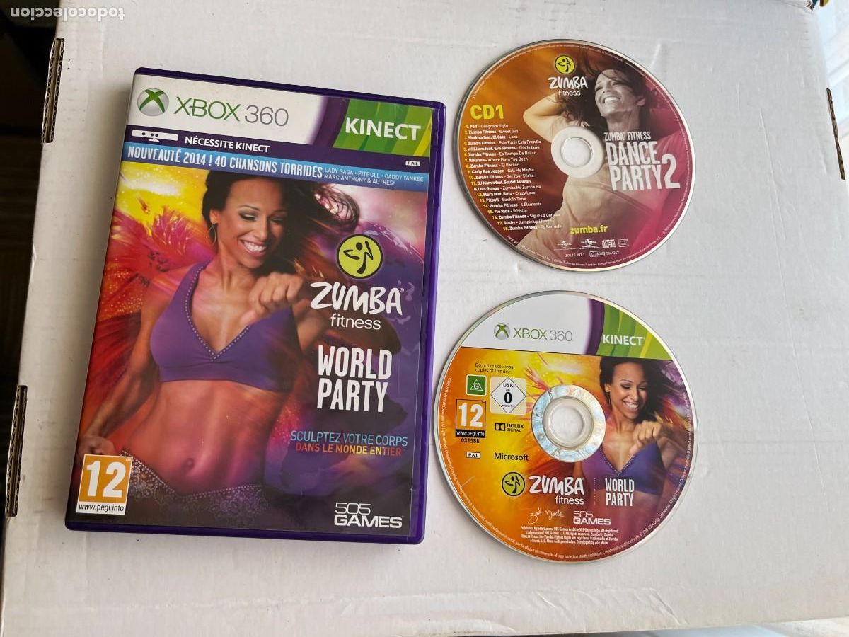 Videojuegos y consolas: ZUMBA FITNESS WORLD PARTY CON CD DANCE PARTY HITS 2- XBOX 360 X360 KREATEN