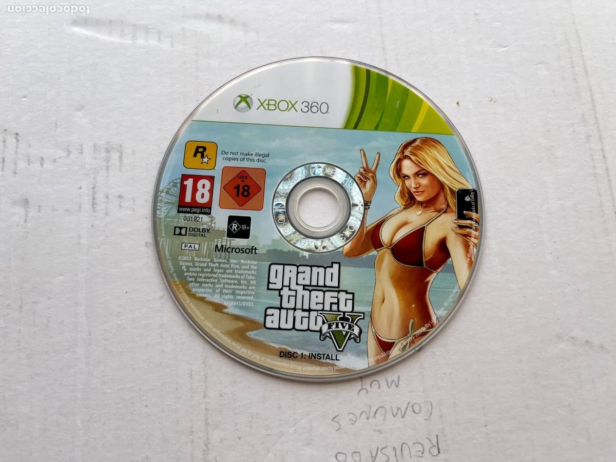 Videojuegos y consolas: GRAND THEFT AUTO FIVE GTA V 5 DISC 1 INSTALL - XBOX 360 X360 KREATEN