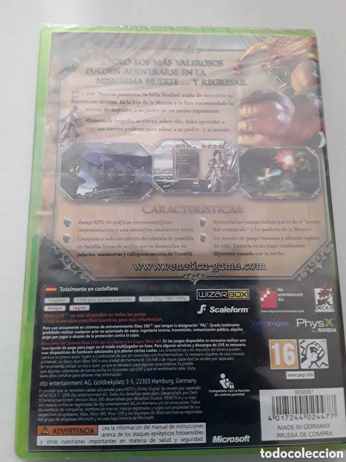 Videojuegos y consolas: Venetica xbox 360 Precintado - Foto 2