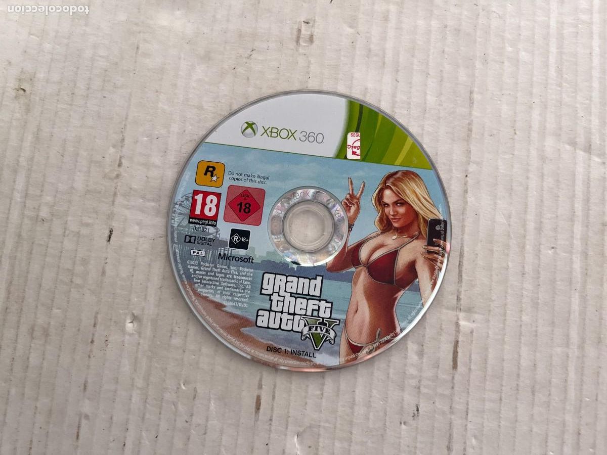 Videojuegos y consolas: GRAND THEFT AUTO FIVE GTA V 5 - DISC 1 INSTALL - XBOX 360 X360 KREATEN