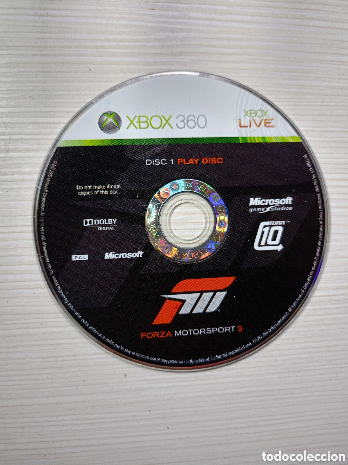 Jeux Vid&eacute;o et Consoles: FORZA MOTORSPORT 3 disc 1 - XBOX 360 X360 KREATEN solo disco