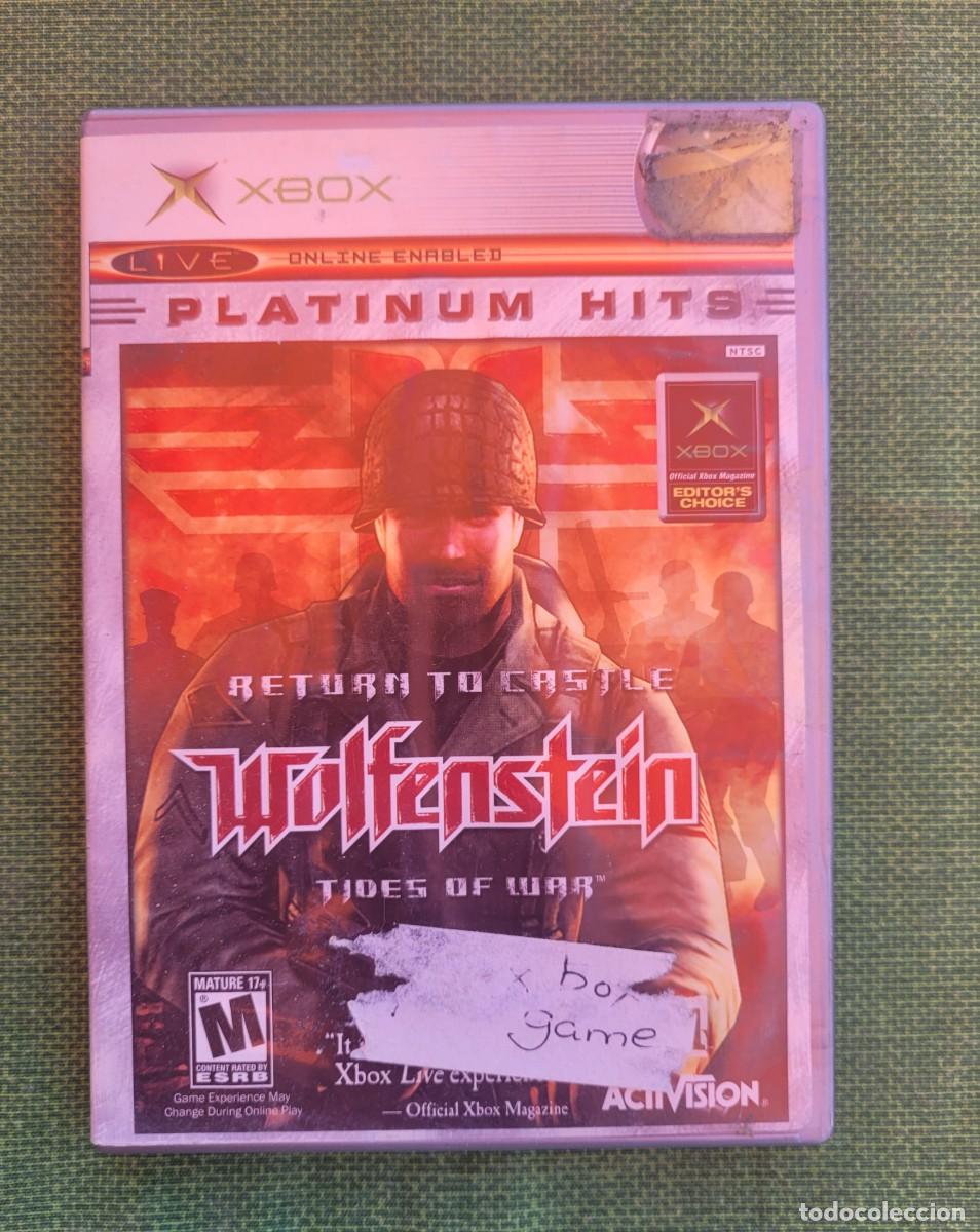 Jeux Vid&eacute;o et Consoles: Return to Castle Wolfenstein: Tides of War para la consola Xbox. El juego es una edici&oacute;n Platinum