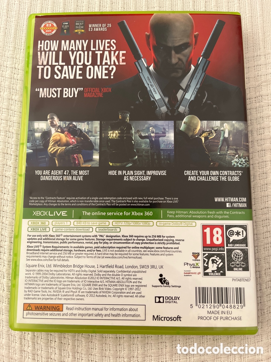 Videojuegos y consolas: Hitman Absolution. Xbox 360 - Foto 7