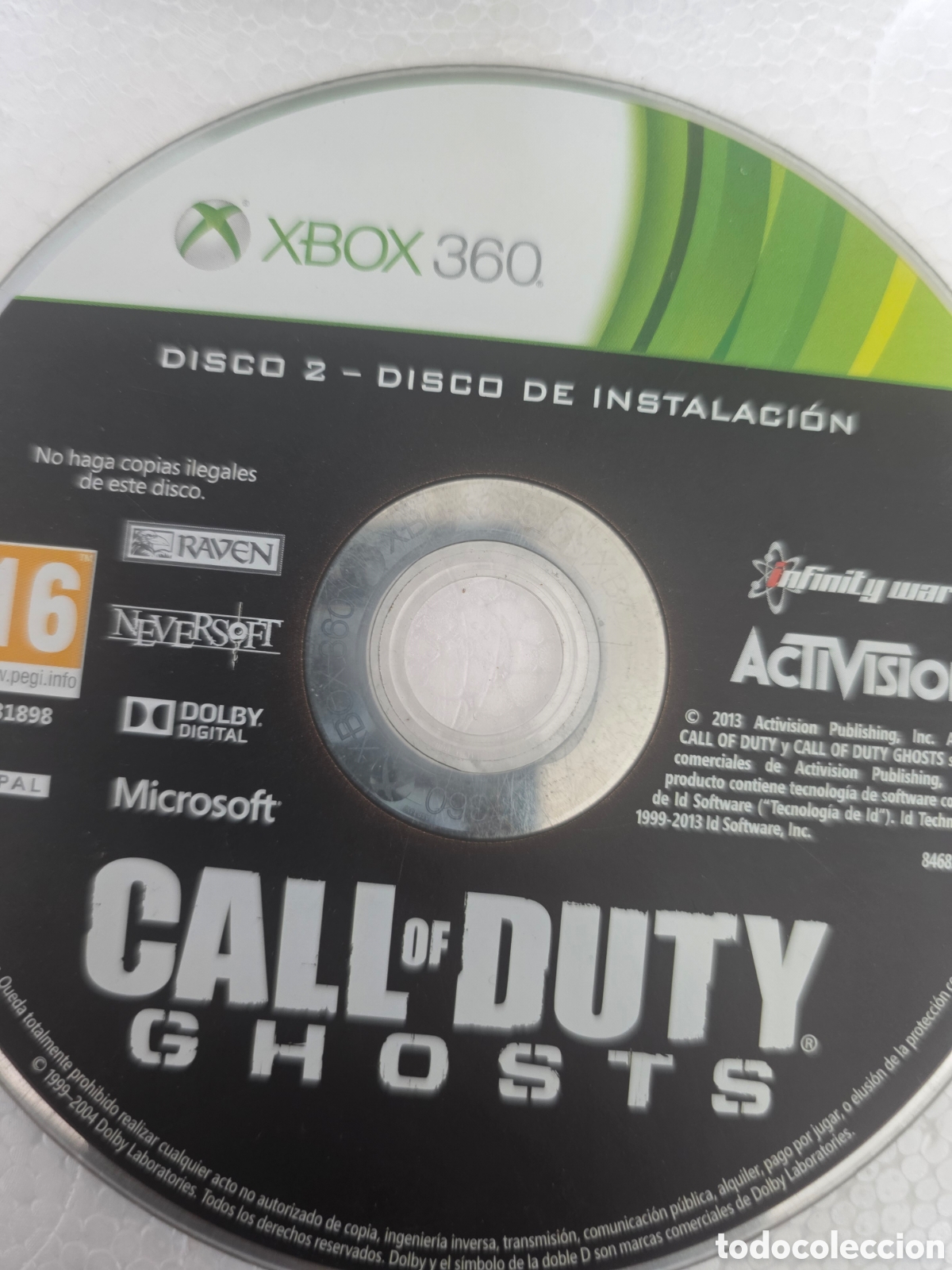 Videojuegos y consolas: CALL OF DUTY GHOST DISCO 2 DISCO DE INSTALACI&Oacute;N..LEER