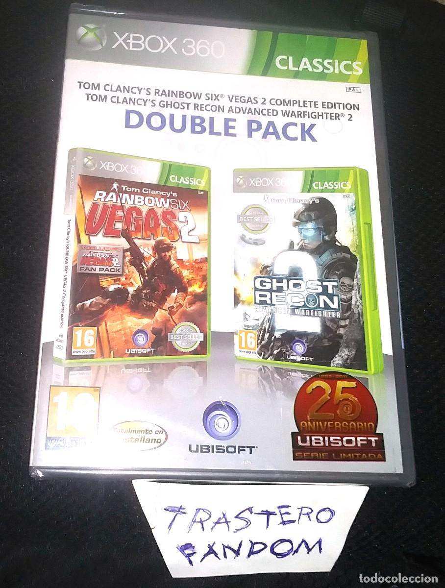 Videojuegos y consolas: Pack Doble Xbox 360: Rainbow Six Vegas 2 y Ghost Recon 2 NUEVO