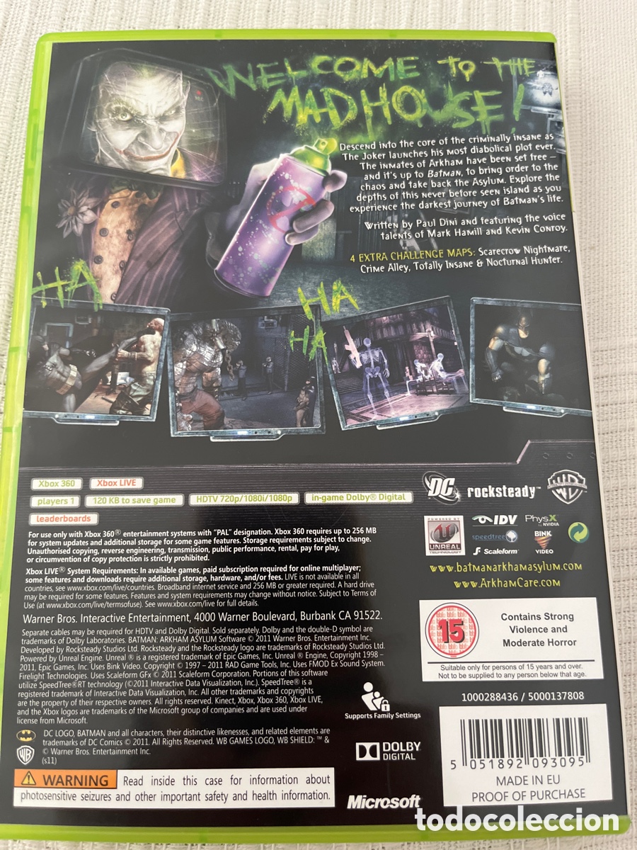 Videojuegos y consolas: Batman Arkham Asylum. GOTY. Xbox 360 - Foto 8