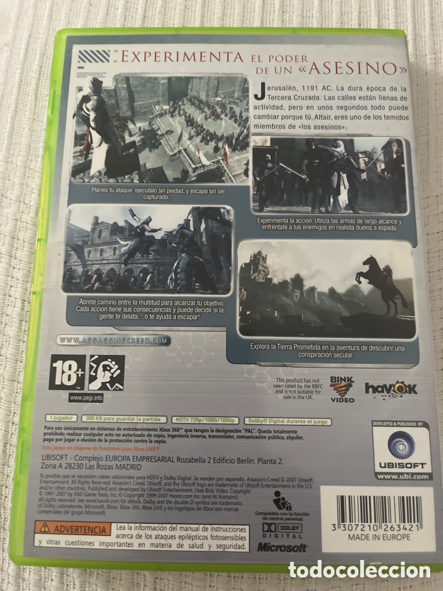 Videojuegos y consolas: Assassin&rsquo;s Creed. Xbox 360 - Foto 7