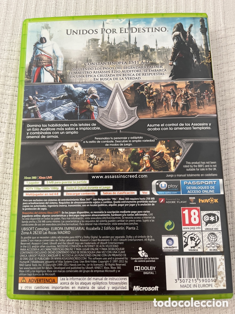 Videojuegos y consolas: Assassin&rsquo;s Creed Revelations. Xbox 360 - Foto 8