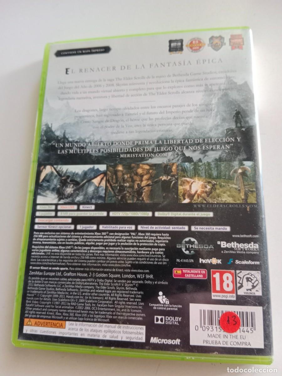 Videojuegos y consolas: THE ELDER SCROLLS V SKYRIM. XBOX 360 - Foto 2