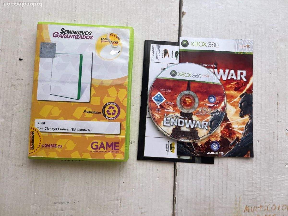 Videojuegos y consolas: TOM CLANCYS END WAR ENDWAR CARATULA GAME - XBOX 360 X360 KREATEN