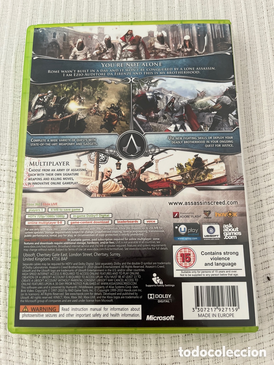 Videojuegos y consolas: Assassin&rsquo;s Creed La Hermandad. Xbox 360 - Foto 8