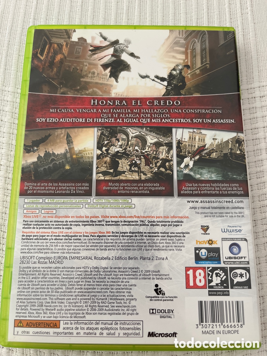 Videojuegos y consolas: Assassin&rsquo;s Creed II. Xbox 360 - Foto 8