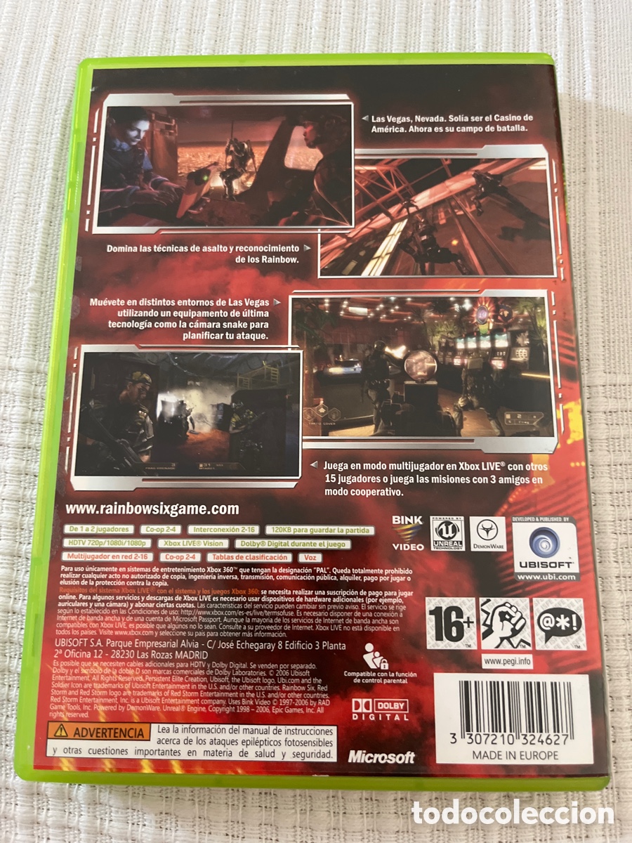 Videojuegos y consolas: Rainbow Six Vegas. Xbox 360 - Foto 8