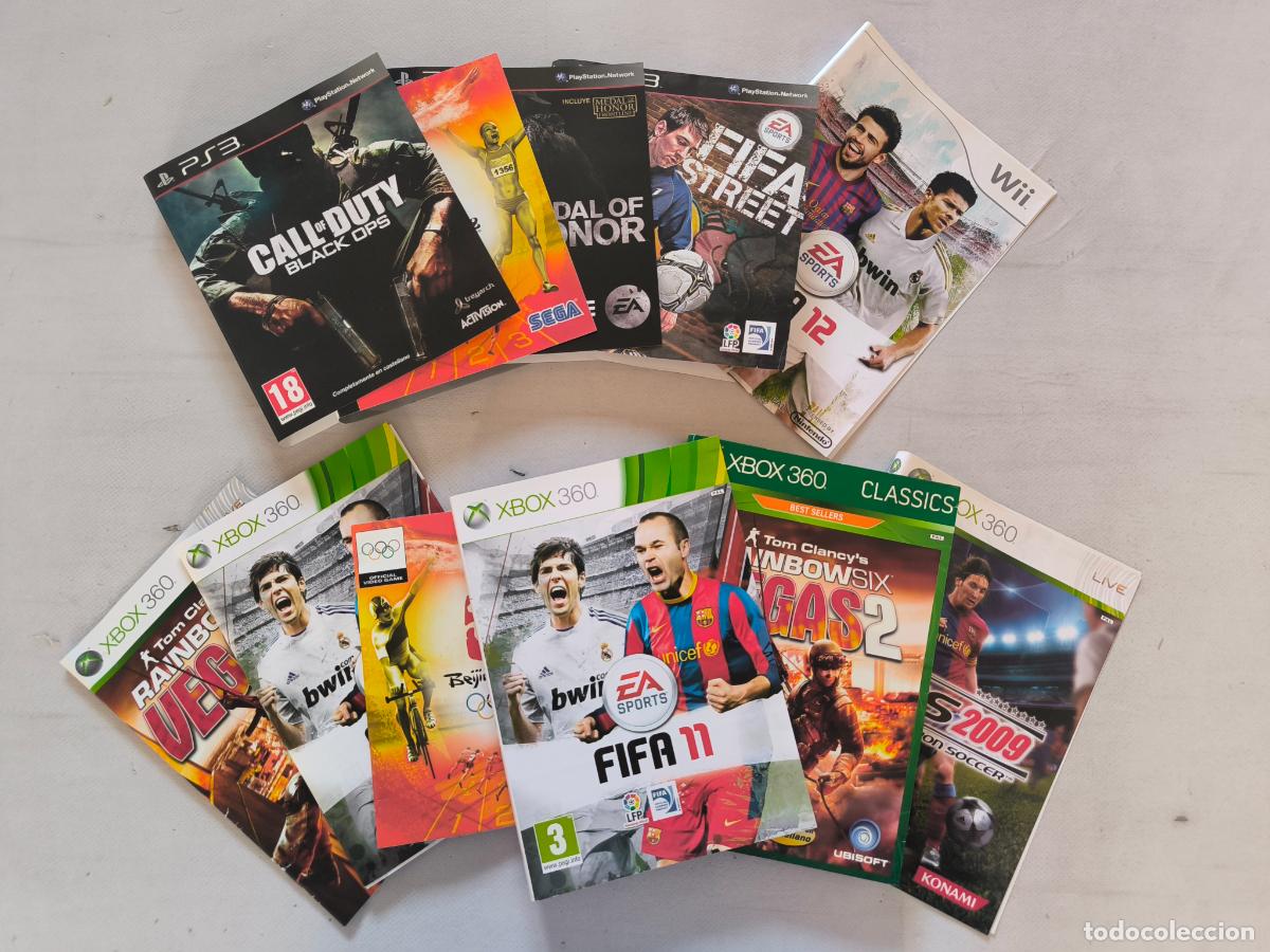 Videojuegos y consolas: LOTE 8 CARATULAS VIDEOJUEGOS Y 3 MANUALES - PS3, WII, XBOX 360 (9T)