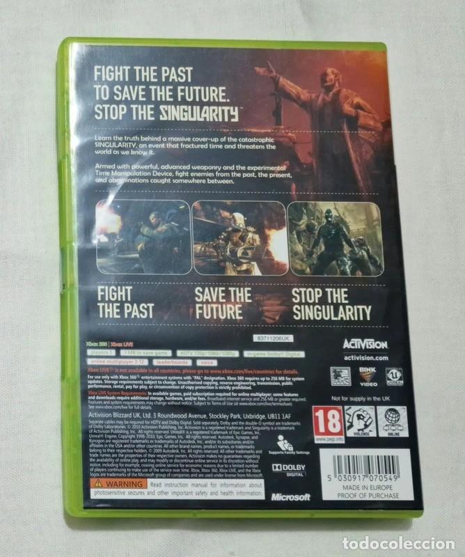 Videojuegos y consolas: Singularity Xbox 360 - Foto 2