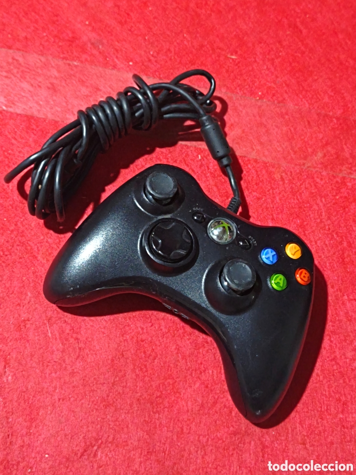 Videojuegos y consolas: Mando Xbox 360 con cable negro no probado