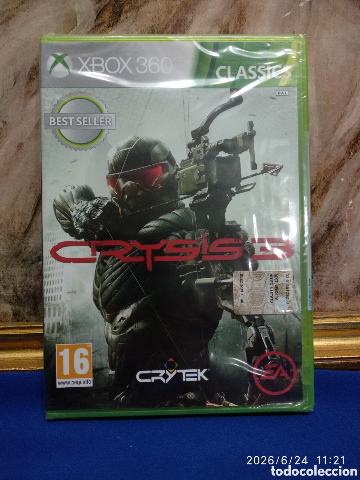 Videojuegos y consolas: Crysis 3 Xbox 360 pegi 16