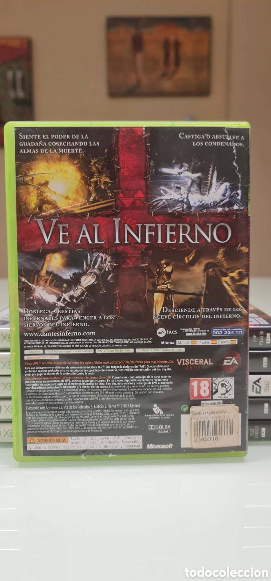 Videojuegos y consolas: Dantes Inferno Xbox 360 - Foto 3