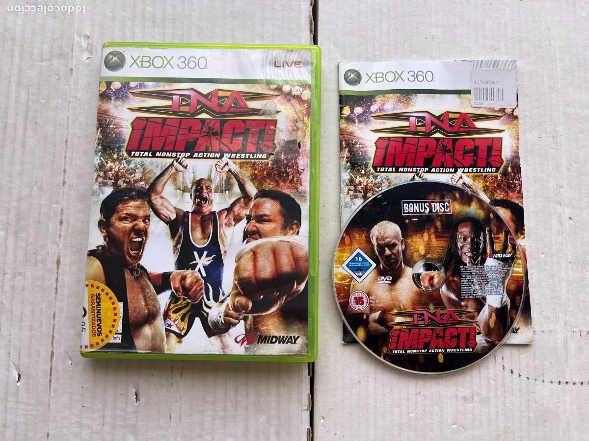 Videojuegos y consolas: TNA IMPACT TOTAL NOSTOP ACTION WRESTLING - XBOX 360 X360 KREATEN