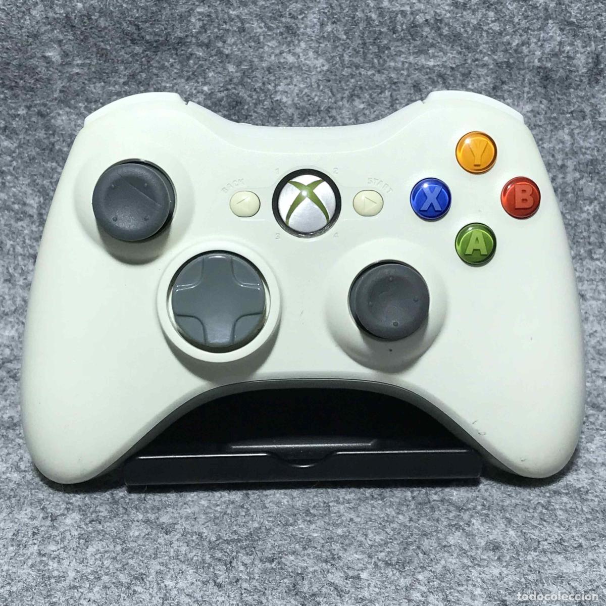 Videojuegos y consolas: WIRELESS CONTROLLER BLANCO MICROSOFT XBOX 360 - Foto 1