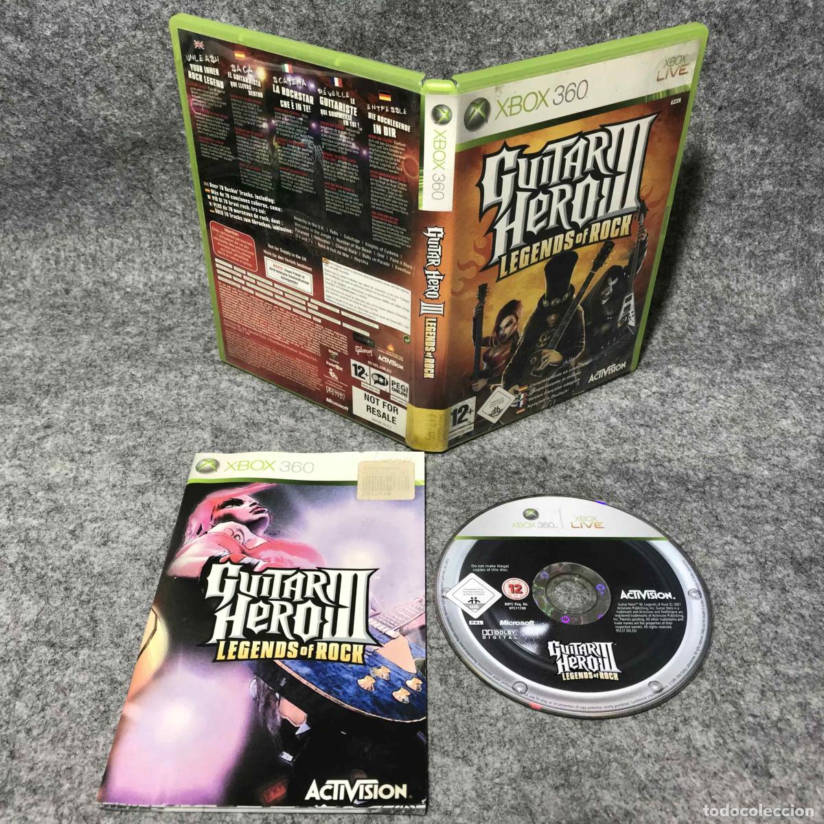 Videojuegos y consolas: GUITAR HERO III LEGENDS OF ROCK MICROSOFT XBOX 360