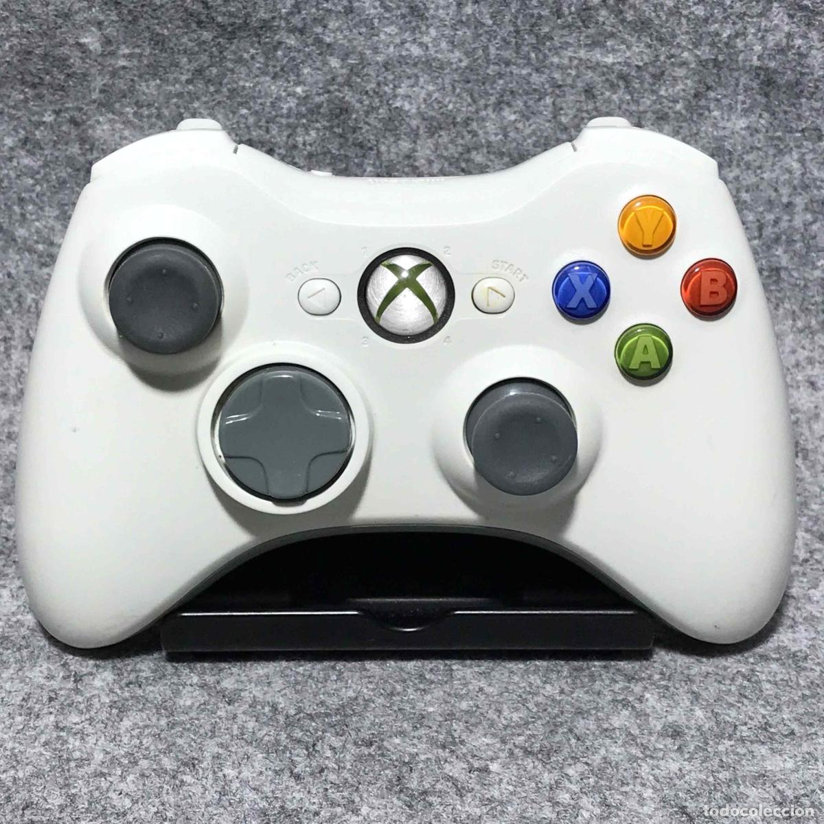 Videojuegos y consolas: WIRELESS CONTROLLER BLANCO MICROSOFT XBOX 360 - Foto 1