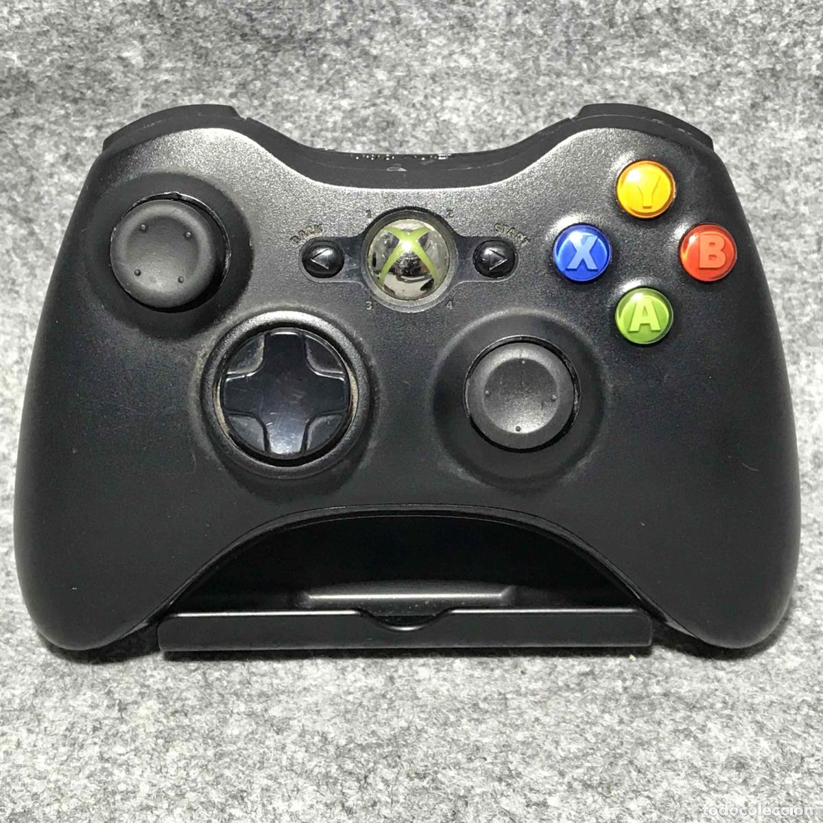 Videojuegos y consolas: WIRELESS CONTROLLER NEGRO MICROSOFT XBOX 360