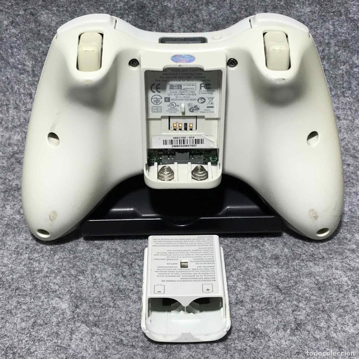Videojuegos y consolas: WIRELESS CONTROLLER BLANCO MICROSOFT XBOX 360 - Foto 3