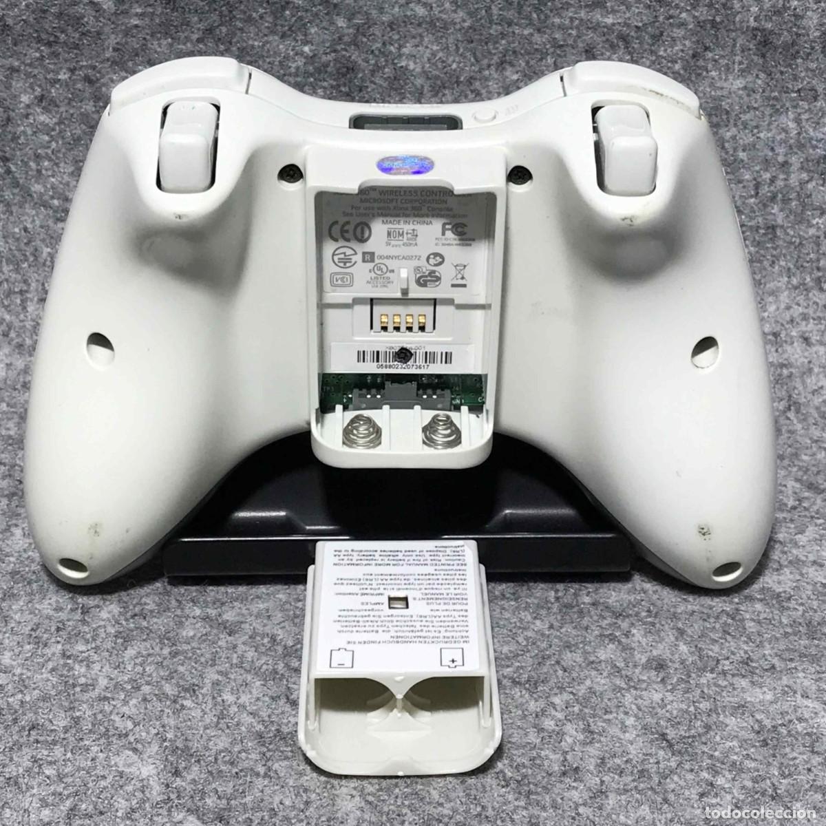 Videojuegos y consolas: WIRELESS CONTROLLER BLANCO MICROSOFT XBOX 360 - Foto 3