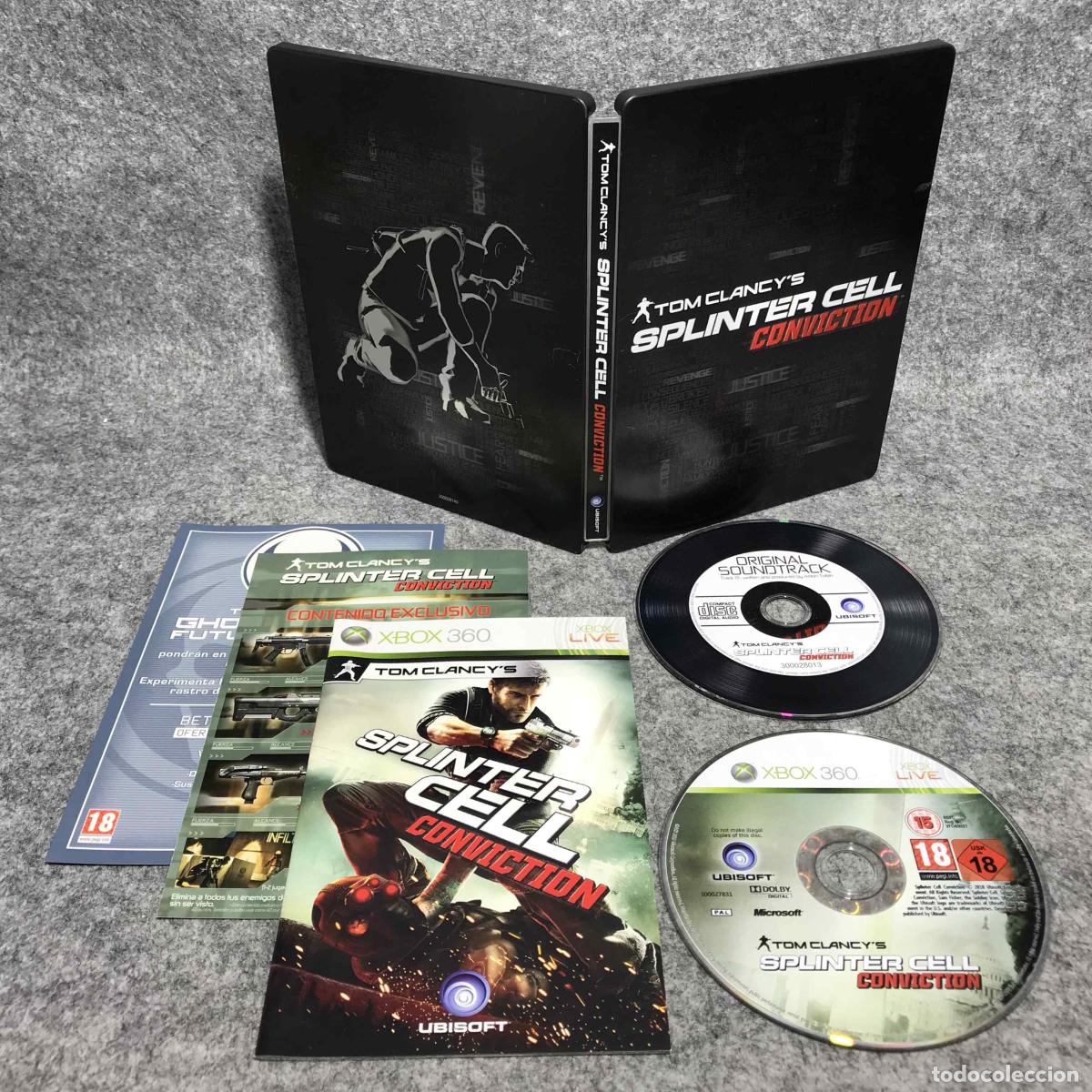 Videojuegos y consolas: TOM CLANCYS SPLINTER CELL CONVICTION STEELBOOK MICROSOFT XBOX 360