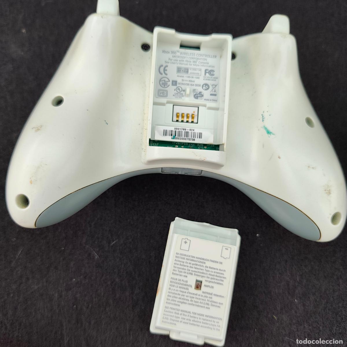 Videojuegos y consolas: Mando Microsoft Xbox 360 Blanco Original - Funciona - Foto 3