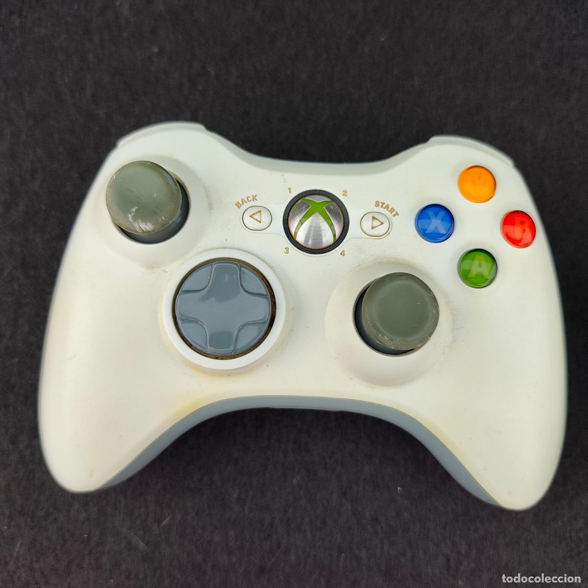 Videojuegos y consolas: Mando Microsoft Xbox 360 Blanco Original - Funciona - Foto 1