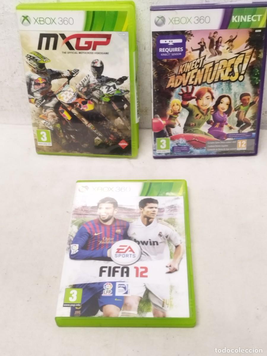 Videojuegos y consolas: Lote de dos juegos XBOX y caja sin juego. MXGP solo caja. FIFA 12 con marca sin probar.