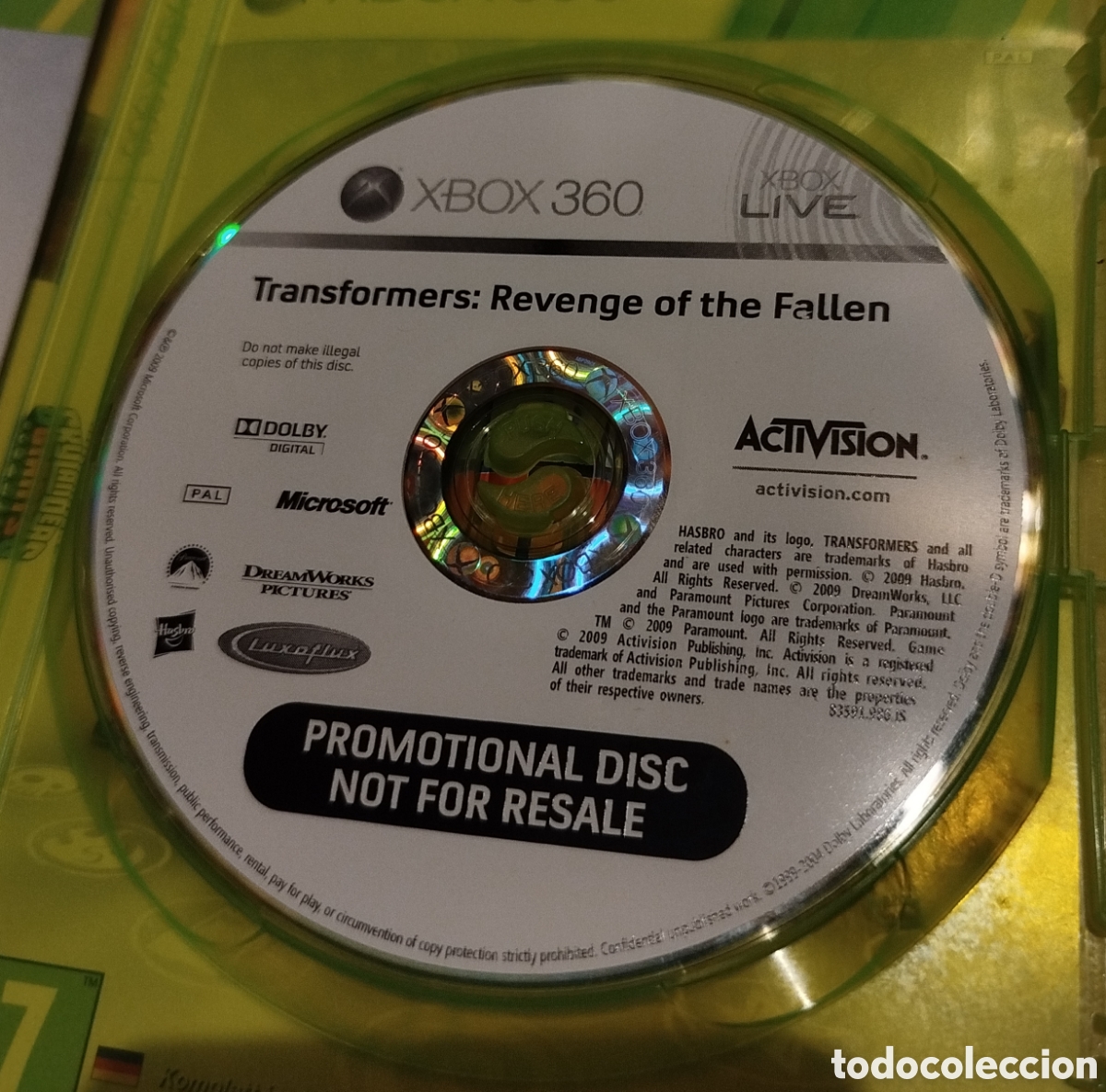 Videojuegos y consolas: Transformers: the revenge of the fallen. XBOx 360