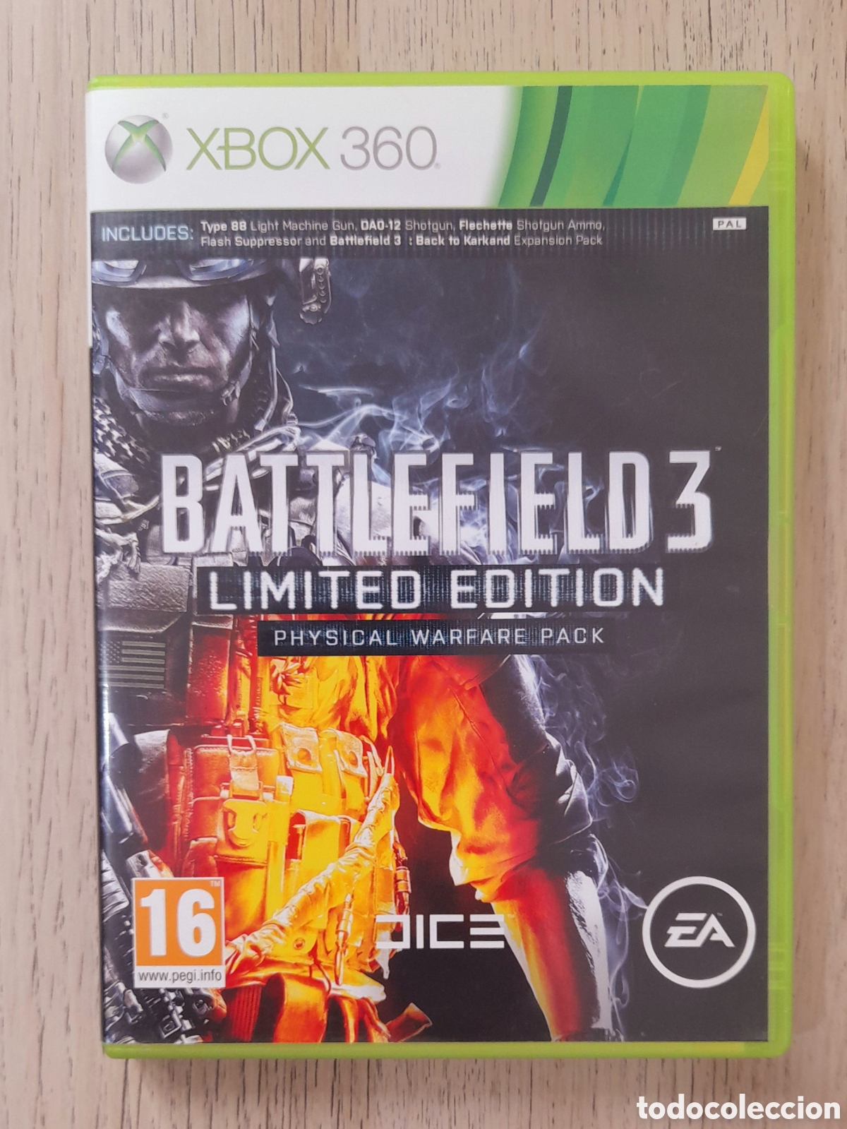 Videojuegos y consolas: Battlefield 3 Limited Edition Physical Warfare Pack - XBOX 360 Pal/UK CIB Probado
