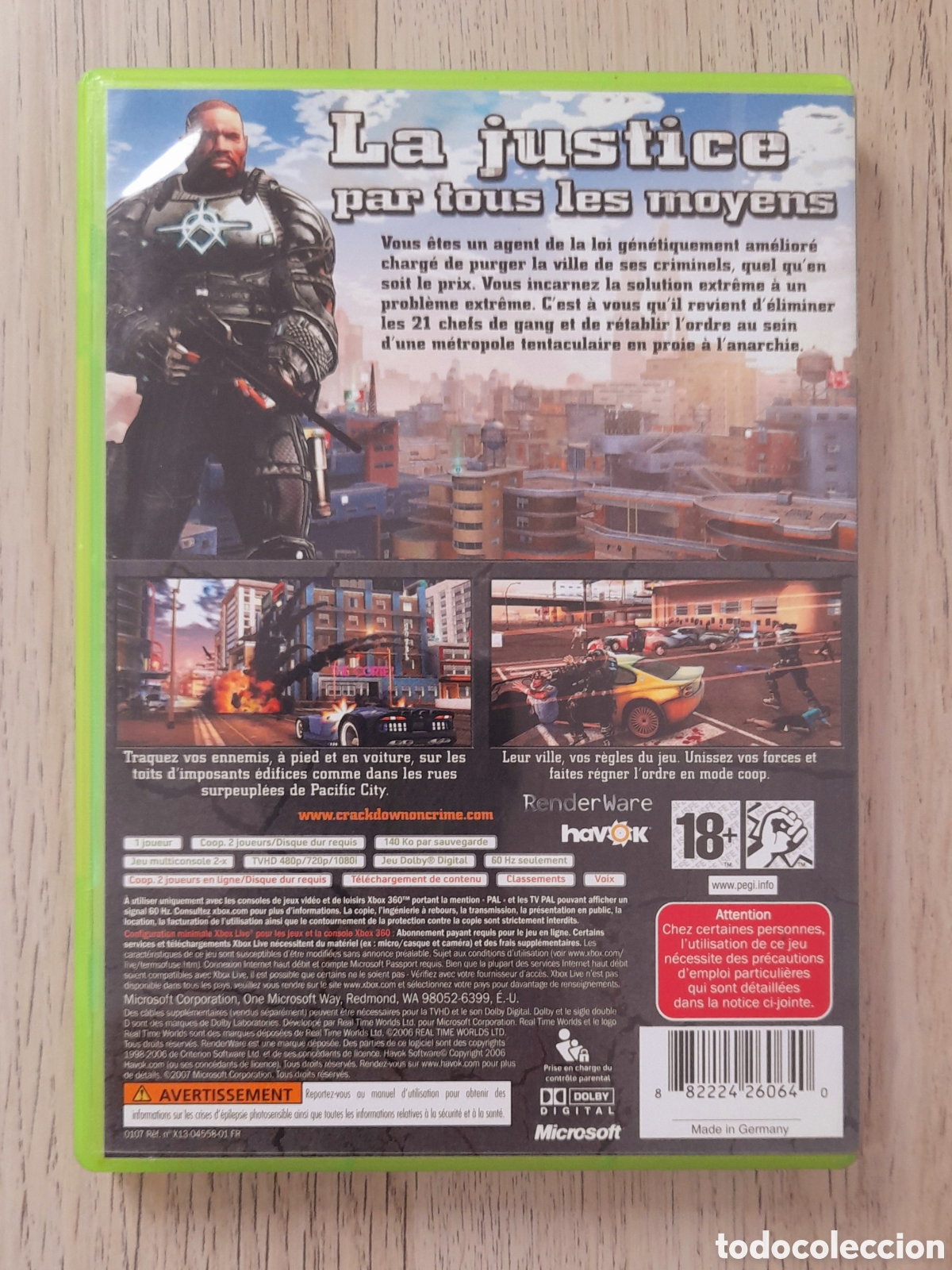 Videojuegos y consolas: Crackdown - XBOX 360 Pal/FR CIB Probado - Foto 2
