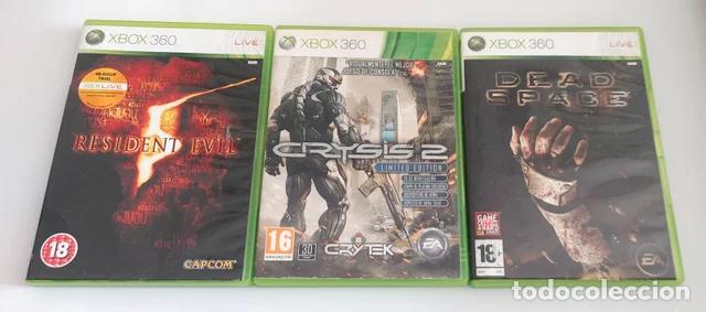 Videojuegos y consolas: LOTE 3 VIDEO JUEGOS XBOX 360 DEAD SPACE, CRYSIS 2