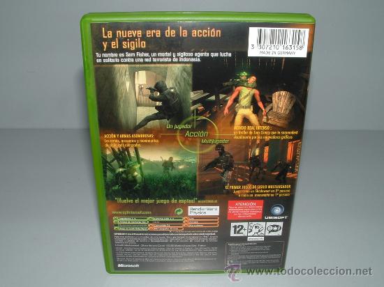Videojuegos y consolas: SPLINTER CELL PANDORA TOMORROW XBOX PRIMERA EDICION ESPA&Ntilde;OLA IMPECABLE - Foto 2